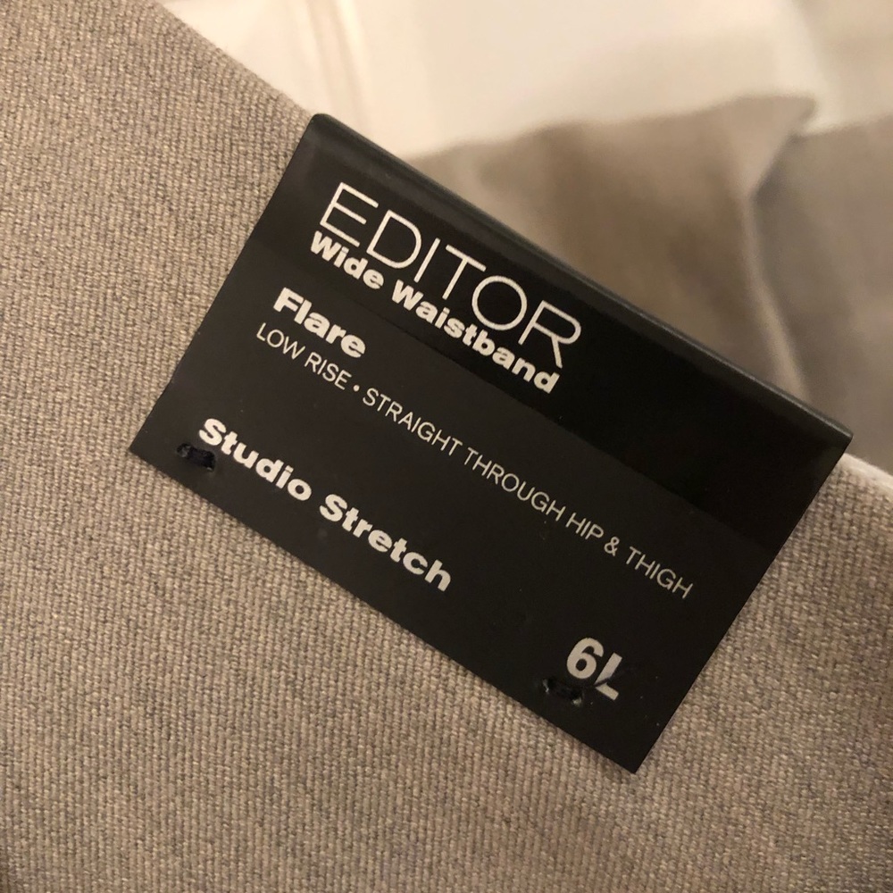 Express New Editor Wide Waistband Flare Pants